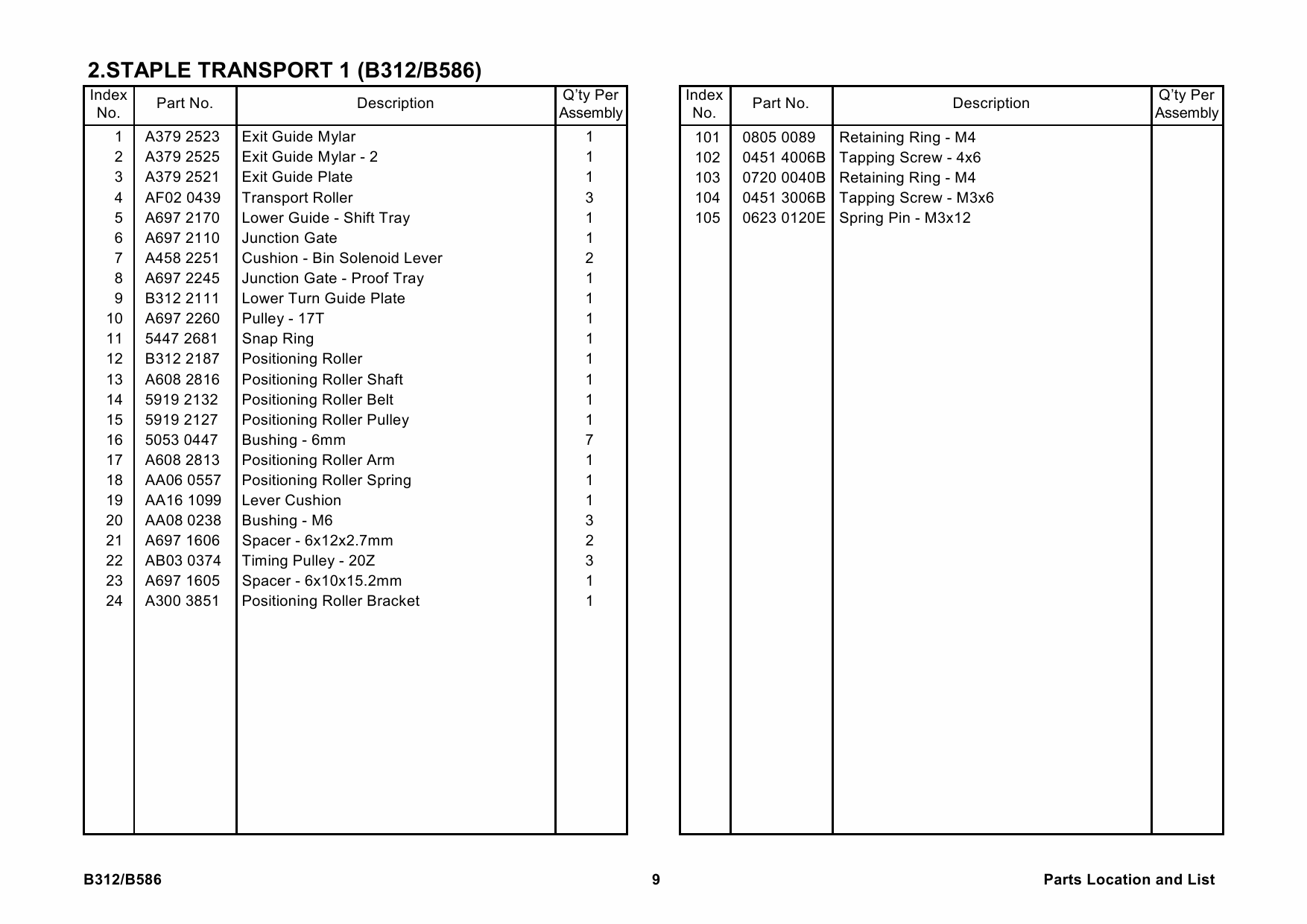 RICOH Options B312 B586 3000-SHEET-FINISHER-SR740-SR870 Parts Catalog PDF download-6